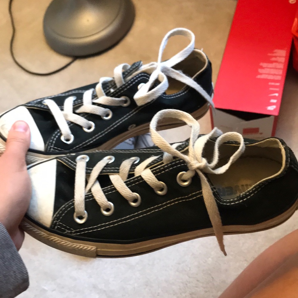 black and white converse